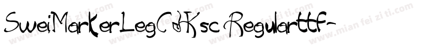 SweiMarkerLegCJKsc Regularttf字体转换